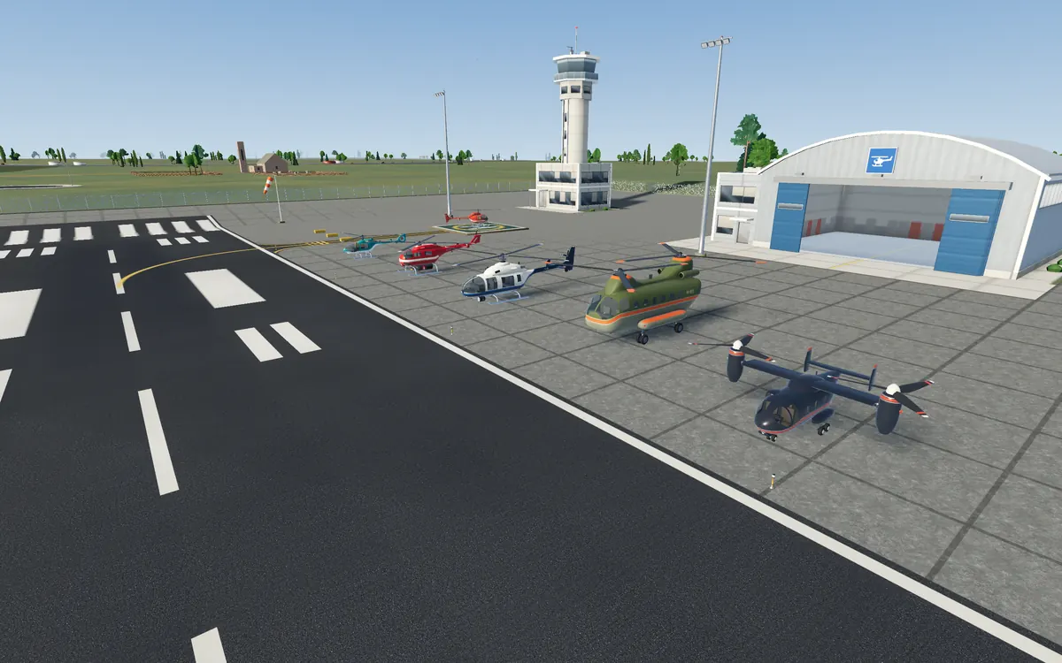 The fleet at the airport