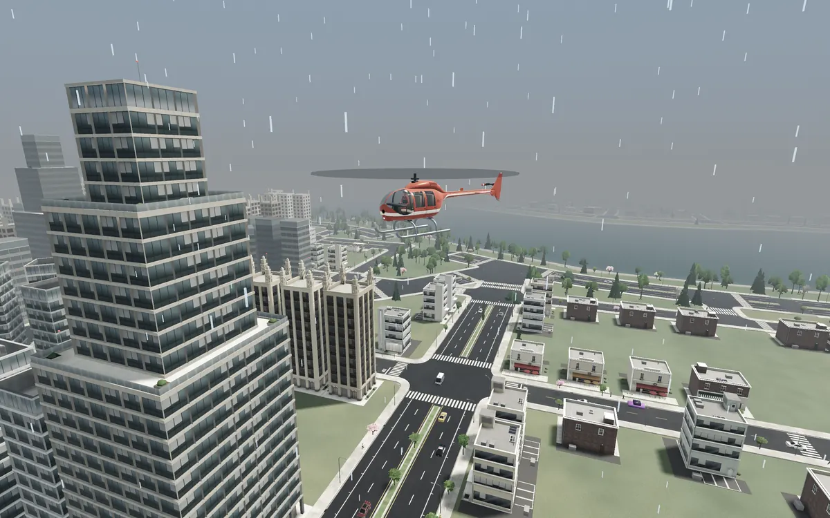 Flying through a storm